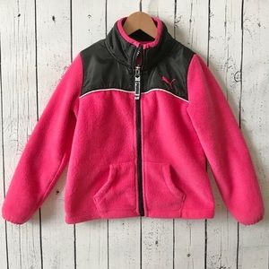 ❤️Size 4 pink & black Puma jacket!